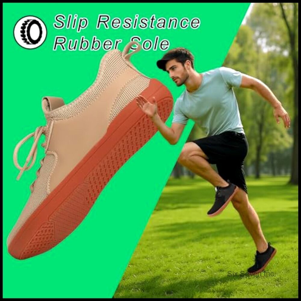 Minimalist Barefoot Sneakers Zero Drop Sole Wide Toe Box Fashion Shoes - Picture 7 of 7